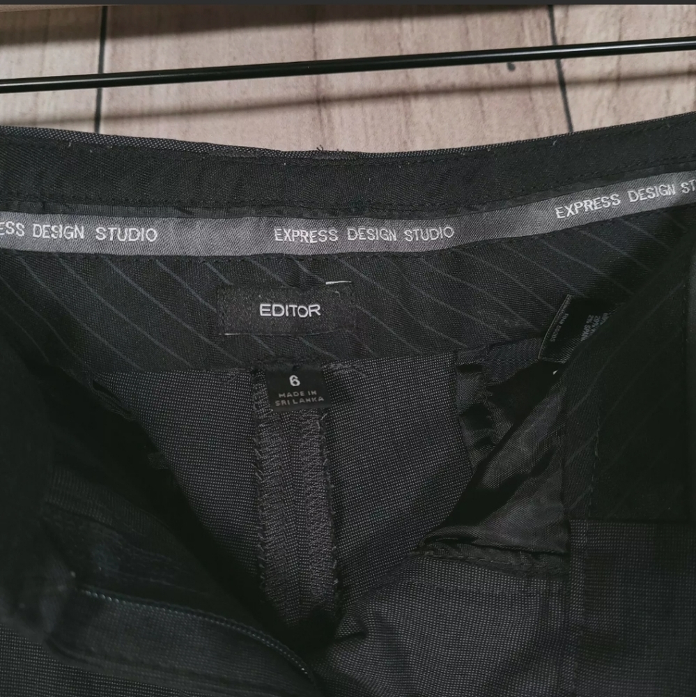 Express Editor Size 6 Pants Gray Bootcut Dress Pa… - image 7
